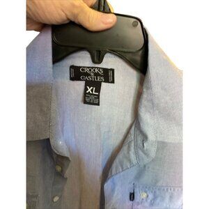 Crooks & Castles Mens XL Button-Up Short Sleeve Shirt